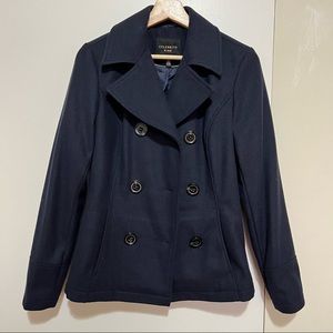 Navy Double Breasted Short Coat